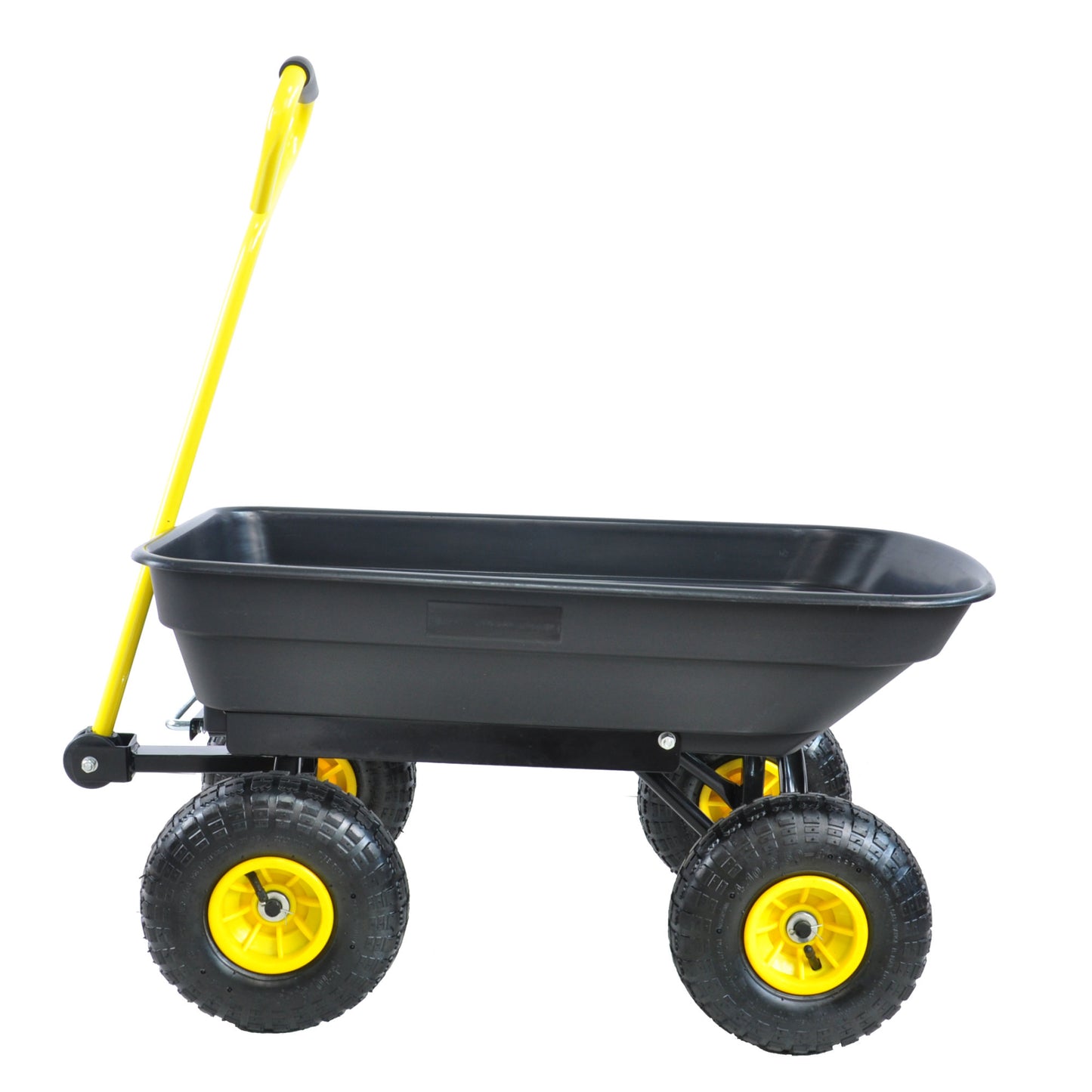 folding wagon  Poly Garden Dump Cart with Steel Frame and 10-in. Pneumatic Tires;  300-Pound Capacity