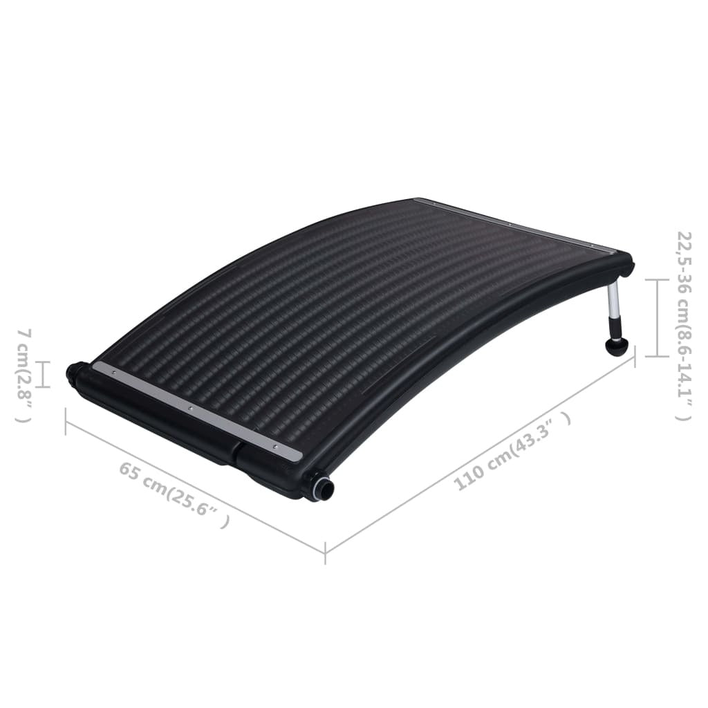 Curved Pool Solar Heating Panels 3 pcs 43.3"x25.6"