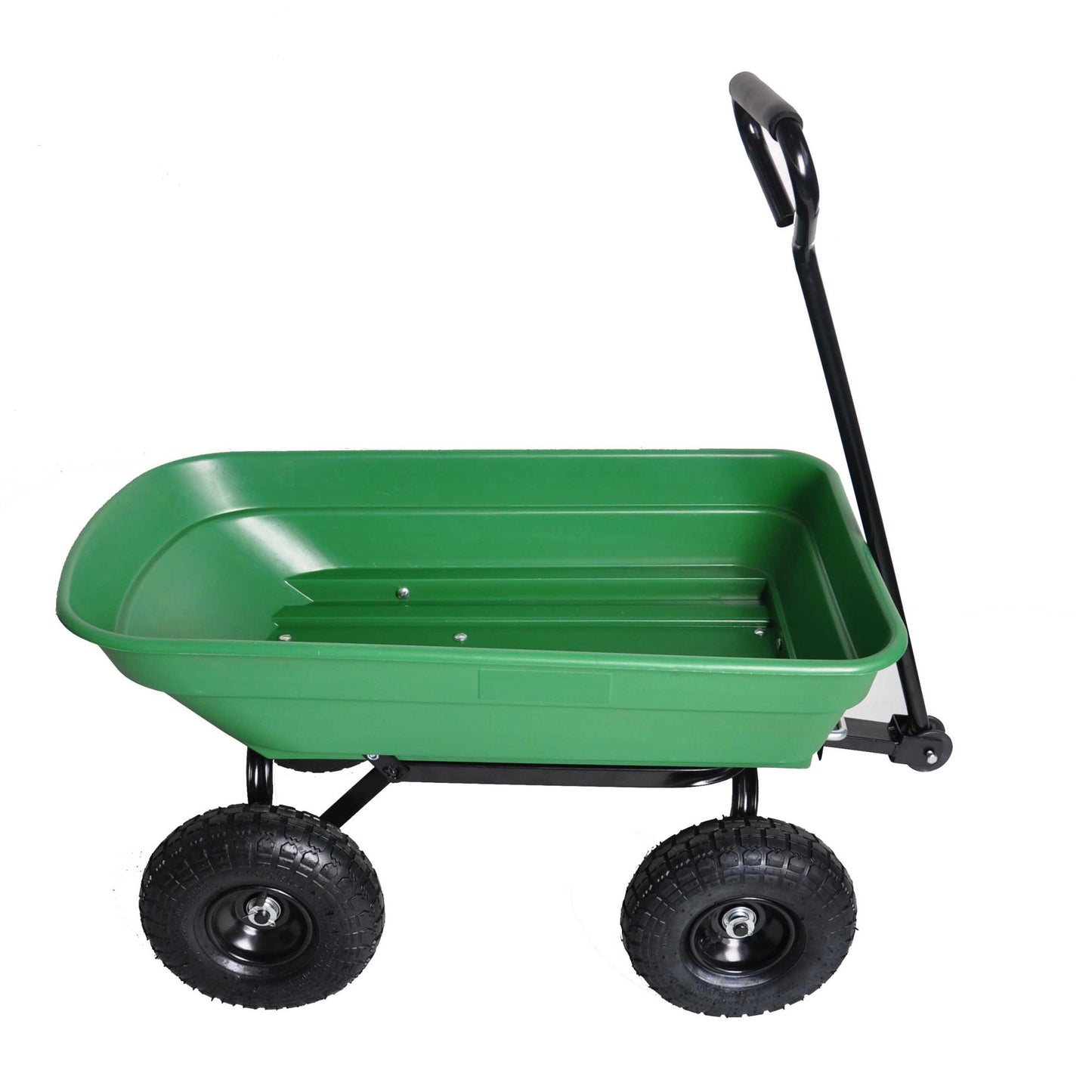 folding wagon  Poly Garden Dump Cart with Steel Frame and 10-in. Pneumatic Tires;  300-Pound Capacity