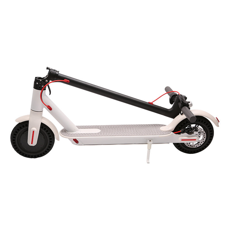 WHOSU J03 PRO Electric Scooter, 8.5"Tires, Up to 17/22 Miles Range, 350W Motor & 19 MPH Portable Folding Commuting Electric Scooter Adults with Double Braking System and App