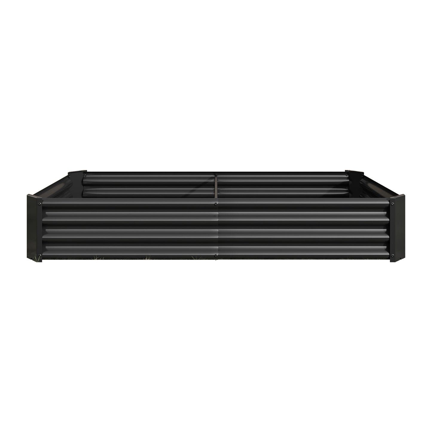 Raised Garden Bed Outdoor, 6×3×1ft , Metal Raised Rectangle Planter Beds for Plants, Vegetables, and Flowers - Black