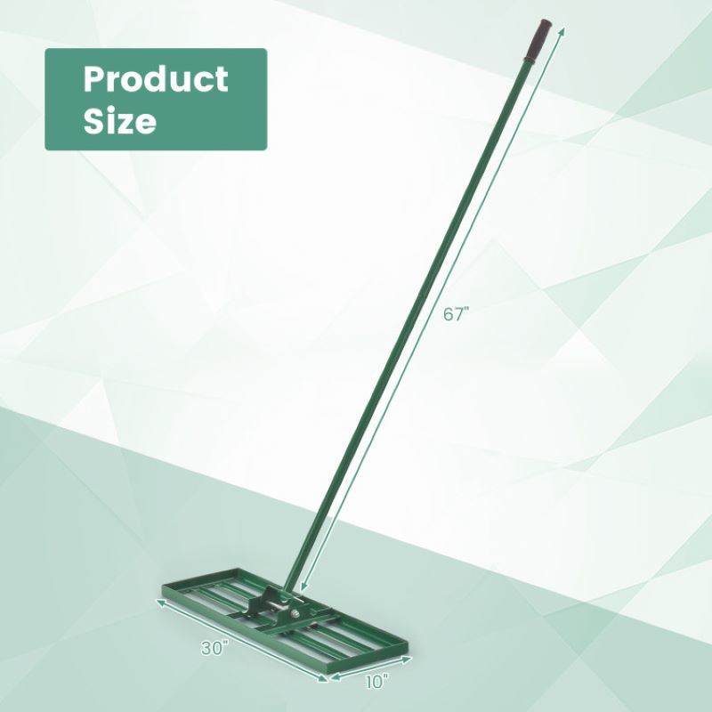 Outdoor Lawn Leveling Rake for Garden & Golf Lawn & Farm