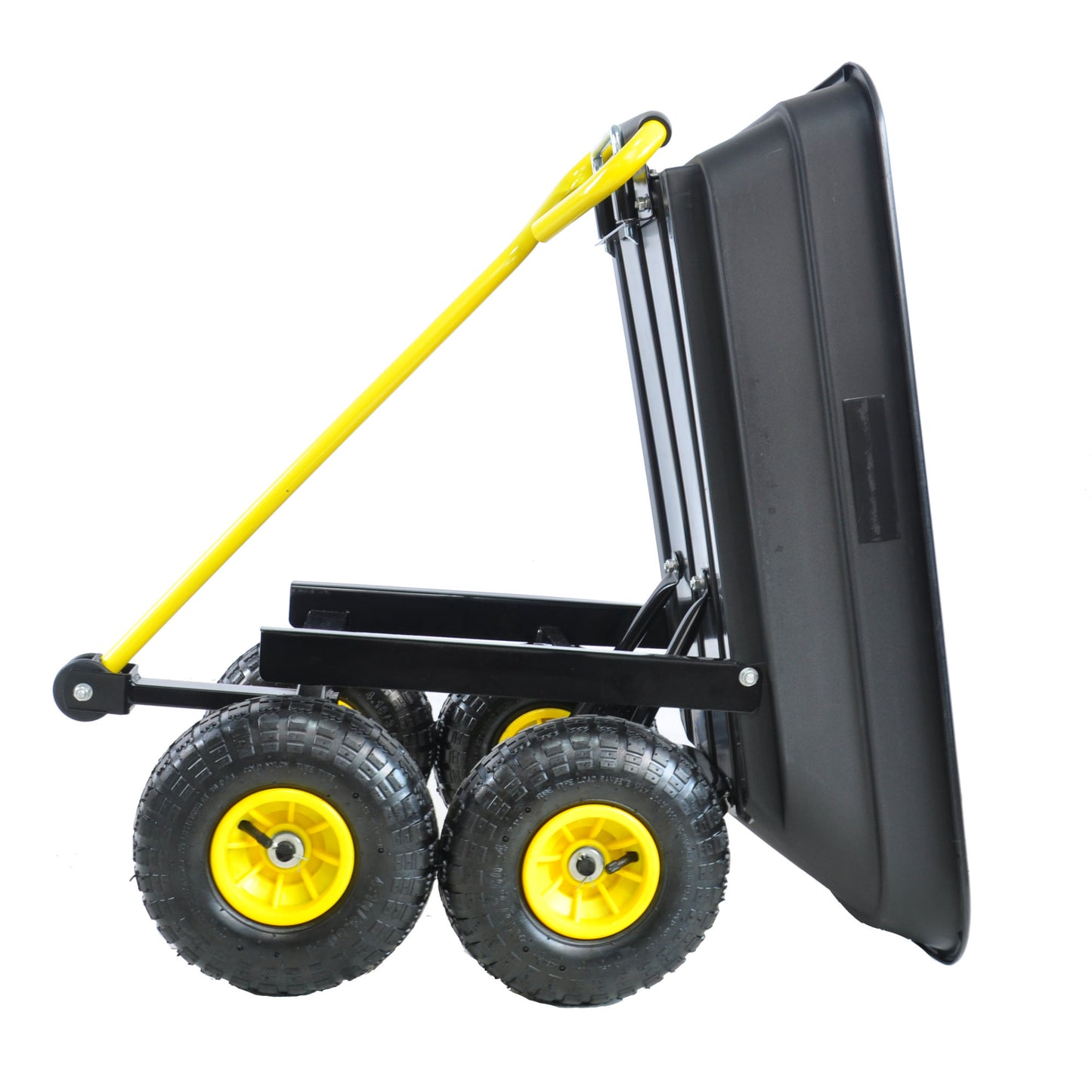 folding wagon  Poly Garden Dump Cart with Steel Frame and 10-in. Pneumatic Tires;  300-Pound Capacity