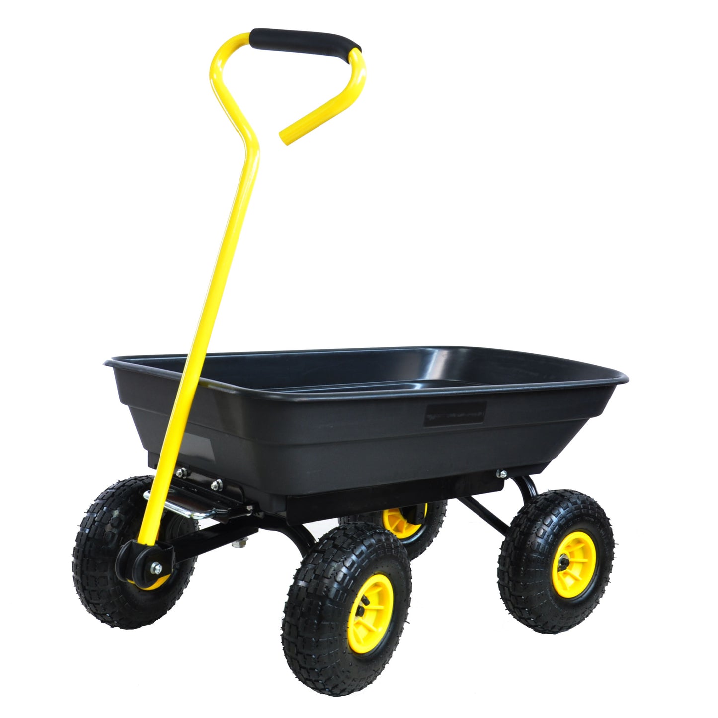 folding wagon  Poly Garden Dump Cart with Steel Frame and 10-in. Pneumatic Tires;  300-Pound Capacity