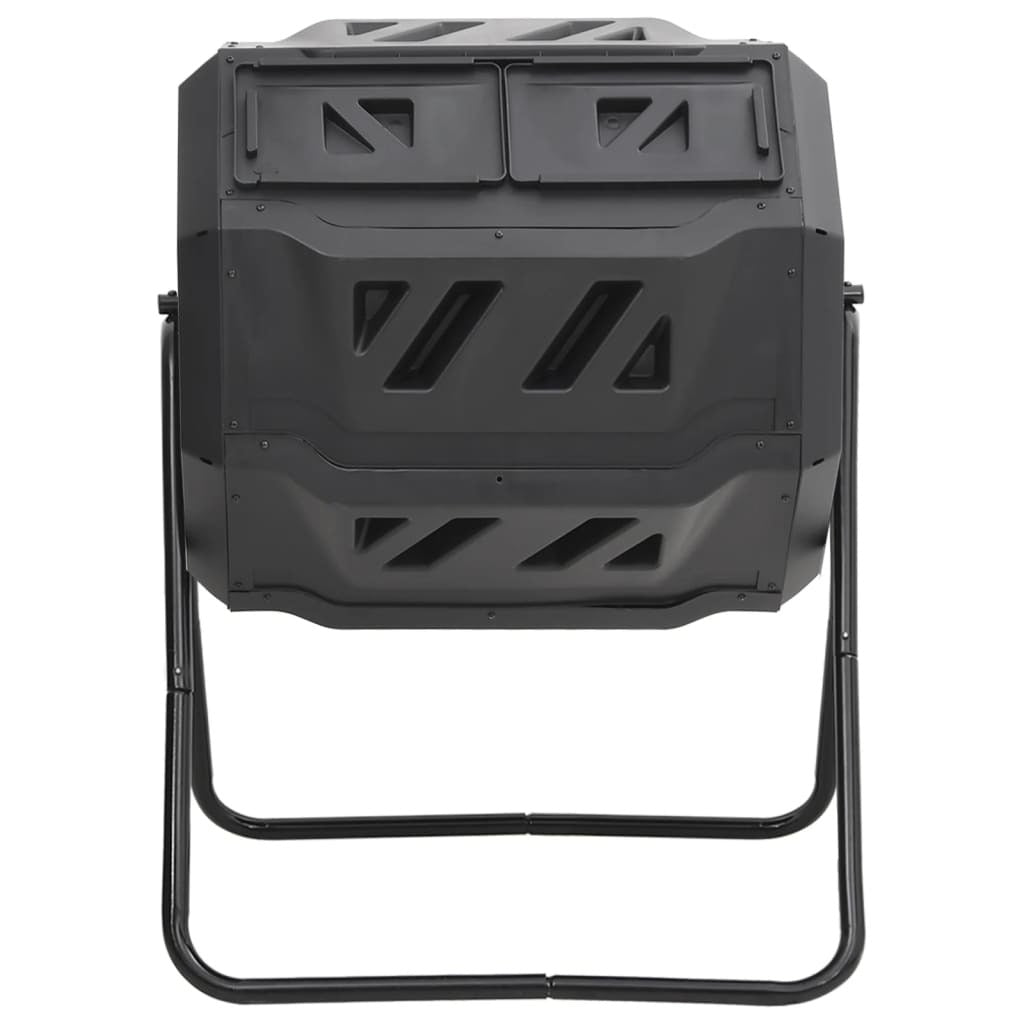 Garden Compost Bin Black 28.7"x25.2"x37.4" 42.3 gal