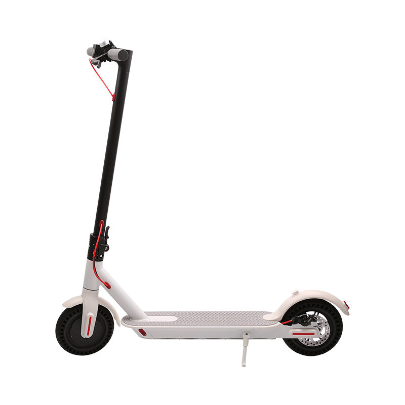 WHOSU J03 PRO Electric Scooter, 8.5"Tires, Up to 17/22 Miles Range, 350W Motor & 19 MPH Portable Folding Commuting Electric Scooter Adults with Double Braking System and App