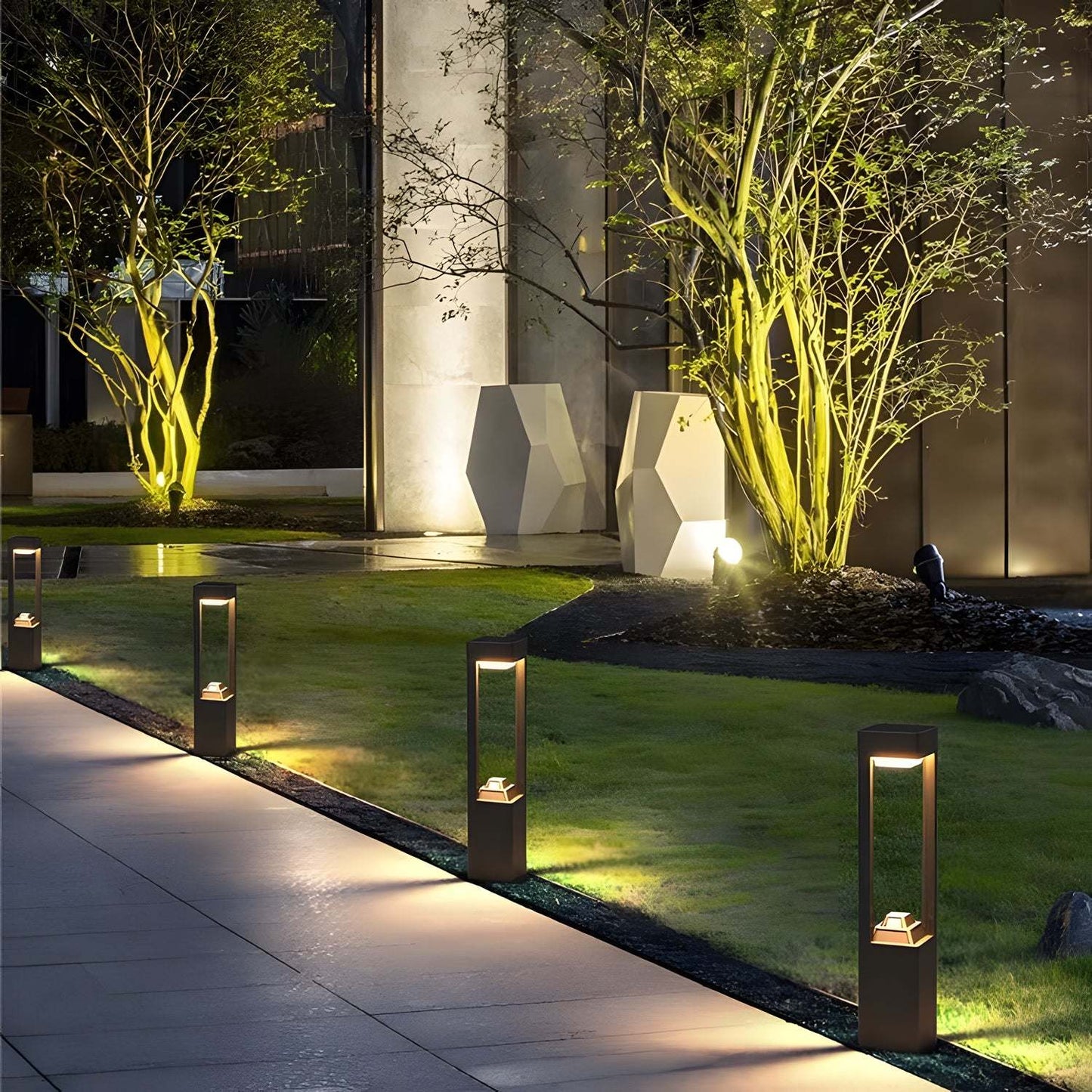 Outdoor Solar Powered Path Lights for Enchanting Yard Illumination