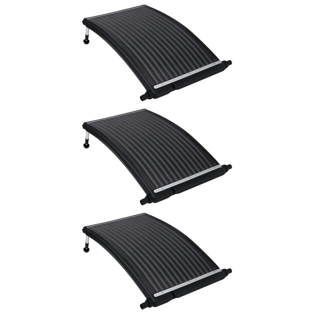 Curved Pool Solar Heating Panels 3 pcs 43.3"x25.6"