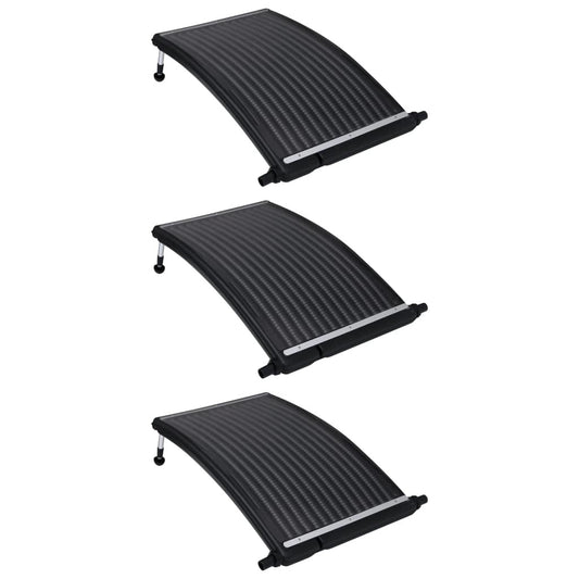 Curved Pool Solar Heating Panels 3 pcs 43.3"x25.6"