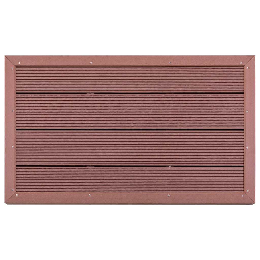 Floor Element for Solar Shower Brown 39.8"x24.8"x2.2" WPC