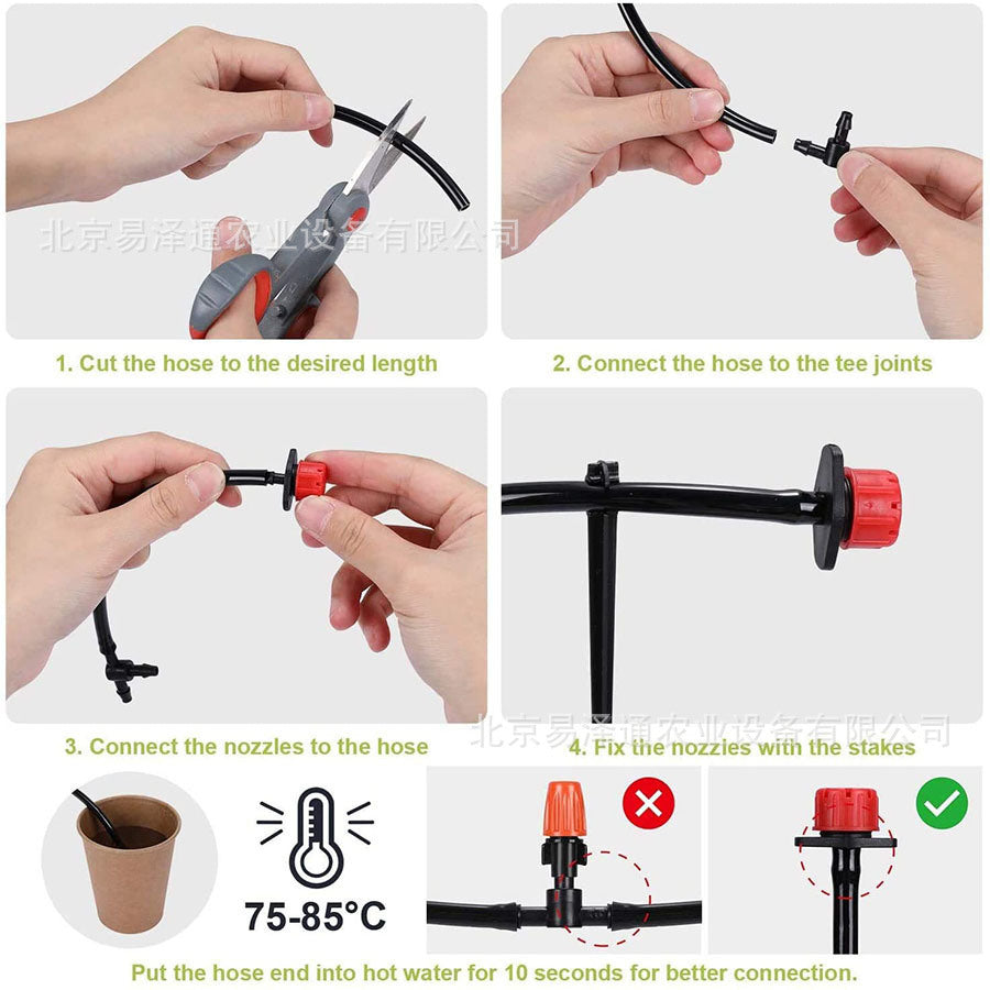 Adjustable Automatic Drip Irrigation Kits for Garden Greenhouse