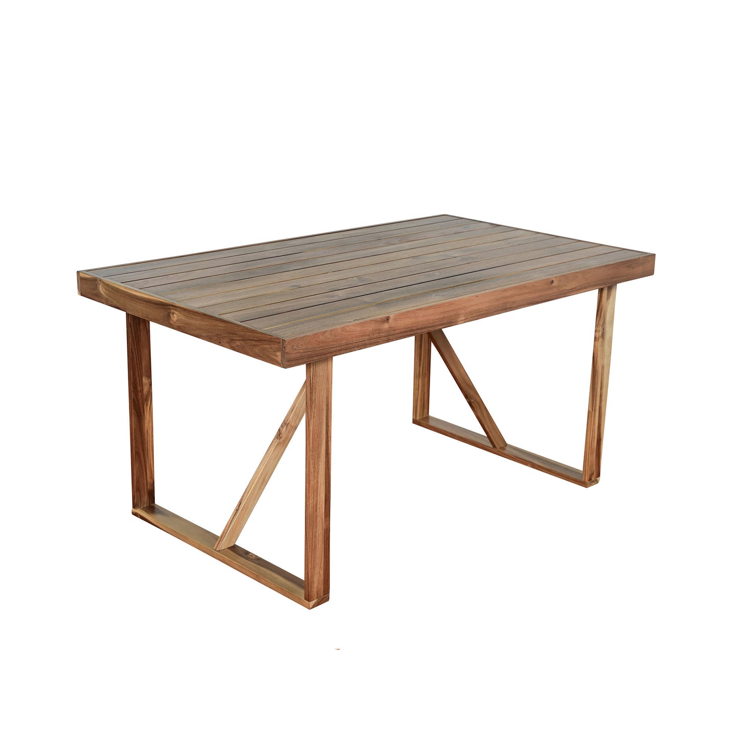 U_Style High-quality Acacia Wood Outdoor Table and Chair Set, Suitable for Patio, Balcony, Backyard