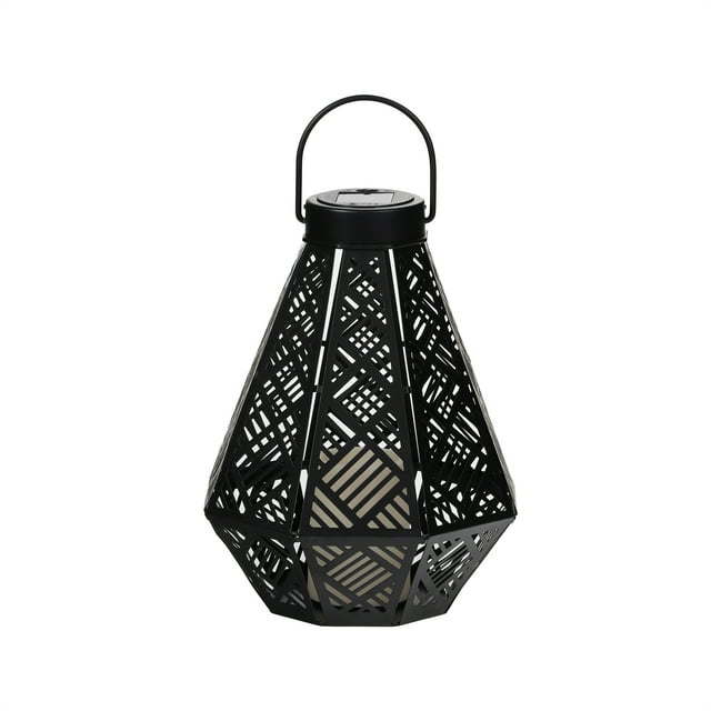 Better Homes & Gardens Powder Coated Solar Outdoor Hanging Lantern