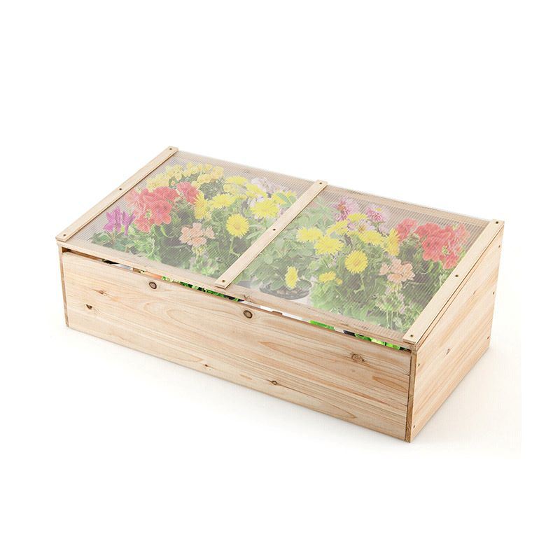 Patio Wooden Raised Plants Flower Planter Box